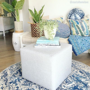 square upholstered Ottoman