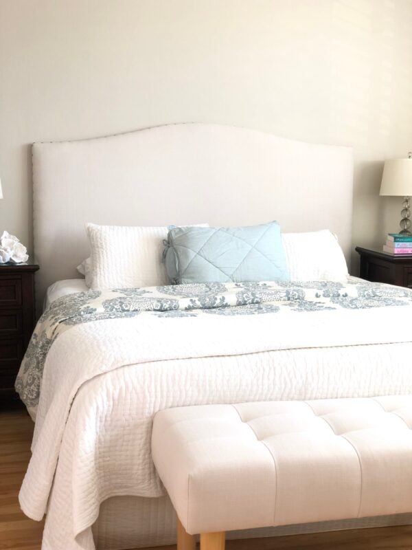 curved top upholstered headboard